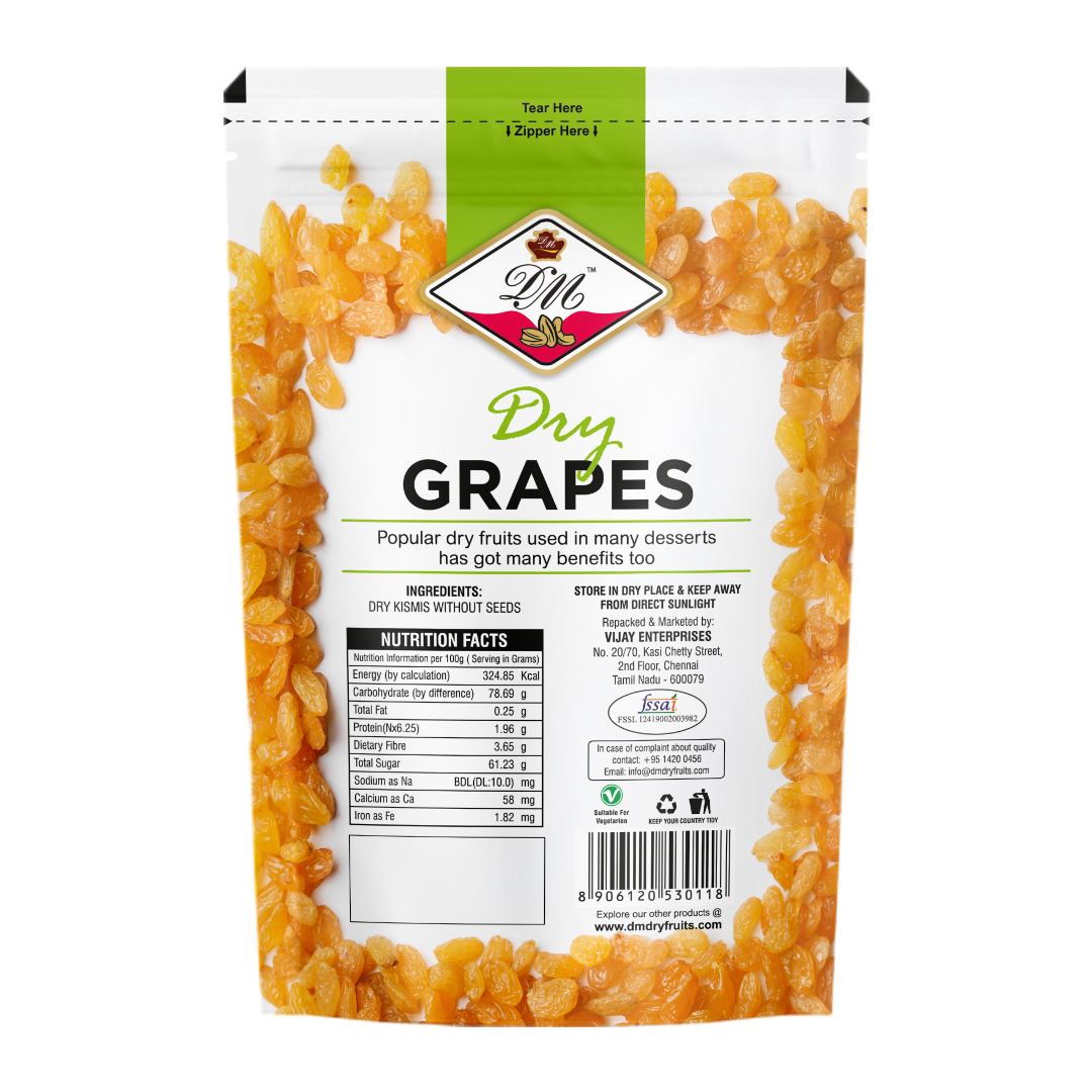 Dry Raisins (Yellow) - 200 g