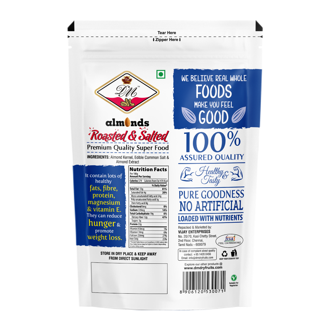 Almond - Roasted & Salted -200g