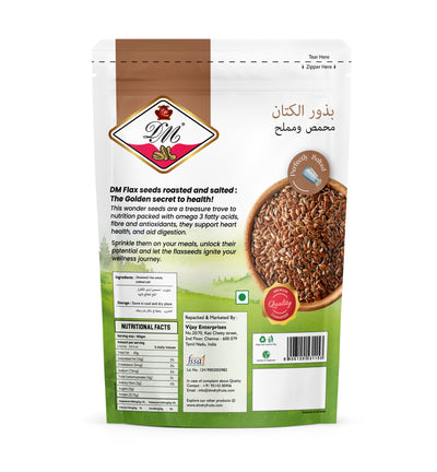 Flax Seeds - Roasted & Salted - 200 g