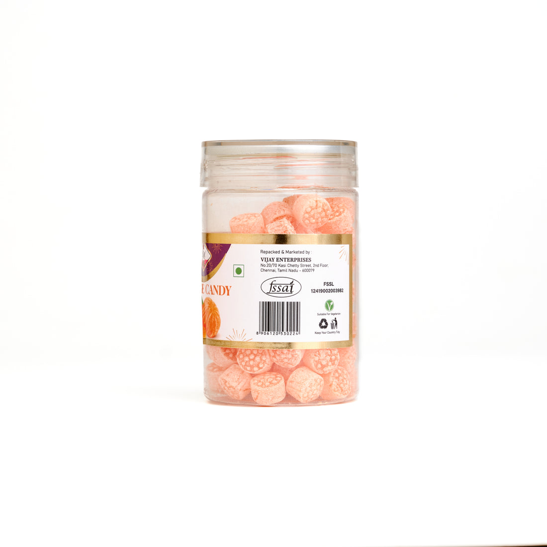 Orange Candy Jar - 150 G